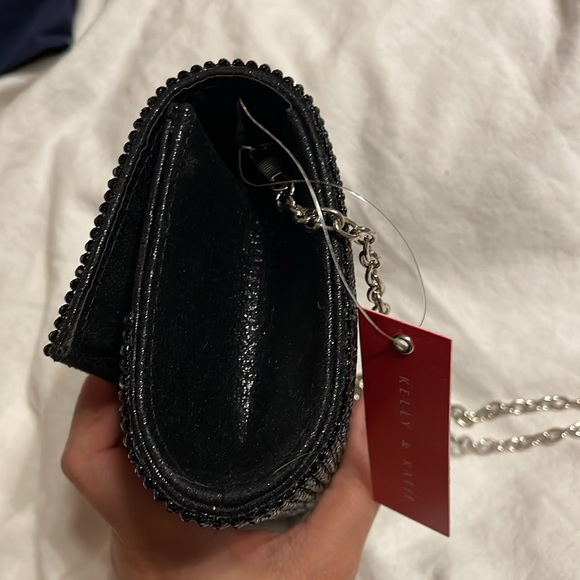 Black sparkle clutch NWT Kelly & Katie Jeweled - Picture 4 of 4